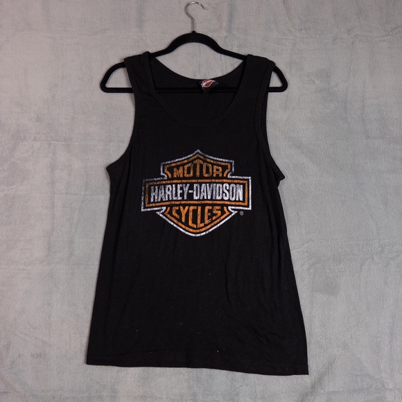Harley-Davidson Tops - Harley-Davidson Tank Top Women M Black Good Nassau Bahamas Graphic Biker Logo
